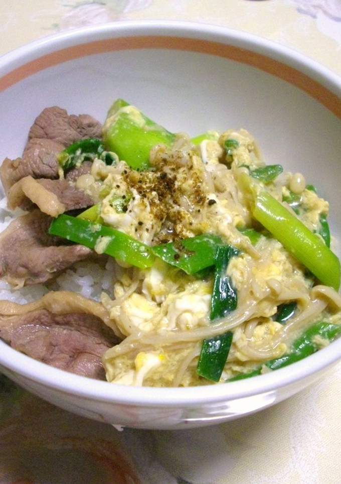 鴨と卵の親戚丼-レシピのメイン写真