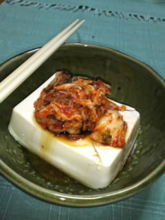 冷やしキムチ豆腐。Korean風♪-レシピのメイン写真