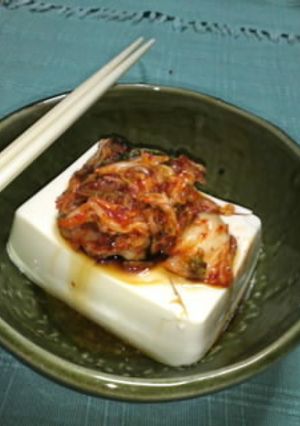 冷やしキムチ豆腐。Korean風♪-レシピのメイン写真