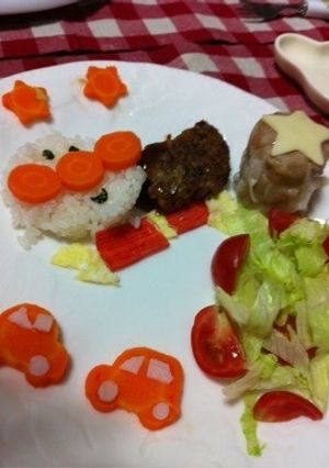 アンパンマンプレート-レシピのメイン写真