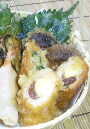 紫蘇と梅を添えたチーズ入りちくわ☆-レシピのメイン写真