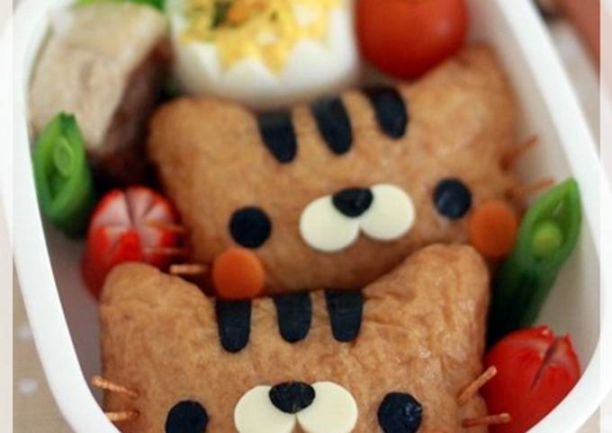 キャラ弁☆お稲荷ネコちゃん♪-レシピのメイン写真