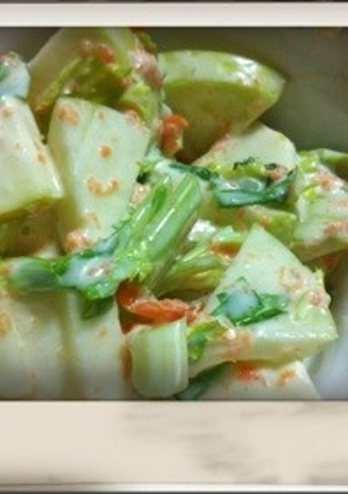 セロリとりんごの簡単サラダ-レシピのメイン写真
