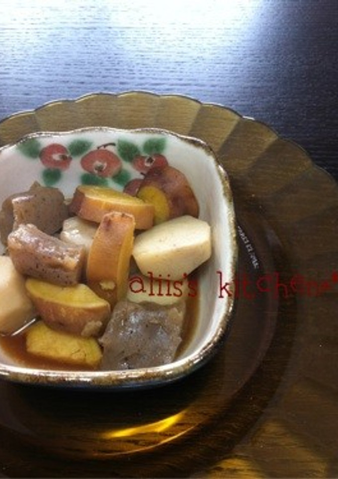 里芋とさつまいもと蒟蒻の煮物-レシピのメイン写真