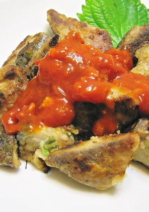 カツオの竜田焼き～赤いタルタル和え-レシピのメイン写真