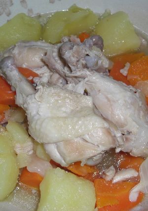 圧力鍋で『手羽元の塩肉じゃが』-レシピのメイン写真