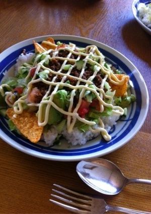 簡単☆炒めて☆刻むだけ☆タコライス☆-レシピのメイン写真