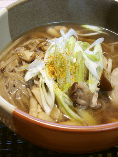 ✿きのこと鶏肉のあったか♪田舎そば✿-レシピのメイン写真
