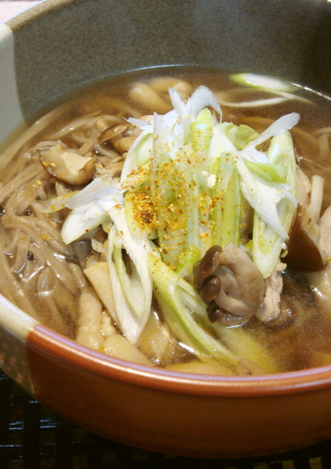 ✿きのこと鶏肉のあったか♪田舎そば✿-レシピのメイン写真