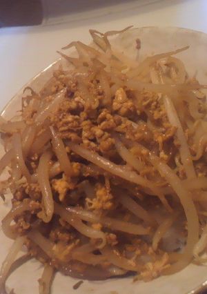すぐ出来る！もやし炒り卵丼☆-レシピのメイン写真