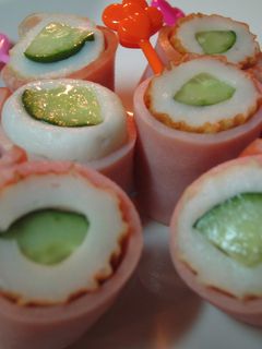 ♪ちくわきゅうりのハム巻き♪-レシピのメイン写真