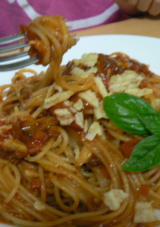 パスとディオのミートソースを使って-レシピのメイン写真