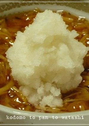 コーヒーのペーパーフィルターで大根おろし-レシピのメイン写真
