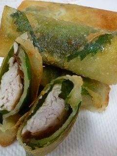 ♡◎ささみの梅チーズ春巻き-レシピのメイン写真