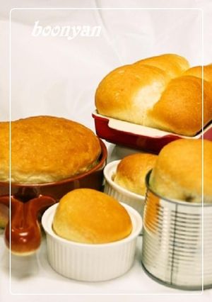 型が無くても空き缶＆色んな器でパン作り❤-レシピのメイン写真