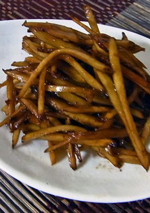 シナモン風味のきんぴらごぼう♪-レシピのメイン写真