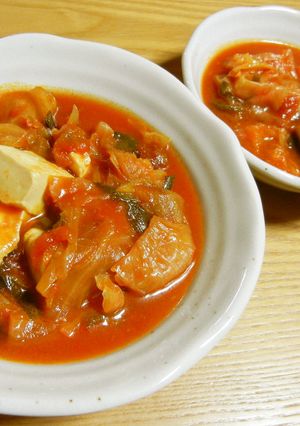 圧力鍋でキャベツの韓国風トマトスープ✿-レシピのメイン写真