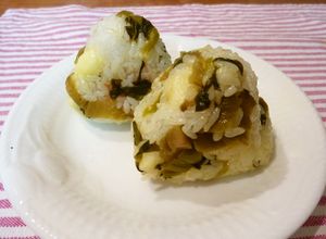博多風おにぎり☆メンタイ高菜チーズ-レシピのメイン写真