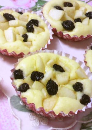 りんごとレーズンのカップパンケーキ-レシピのメイン写真