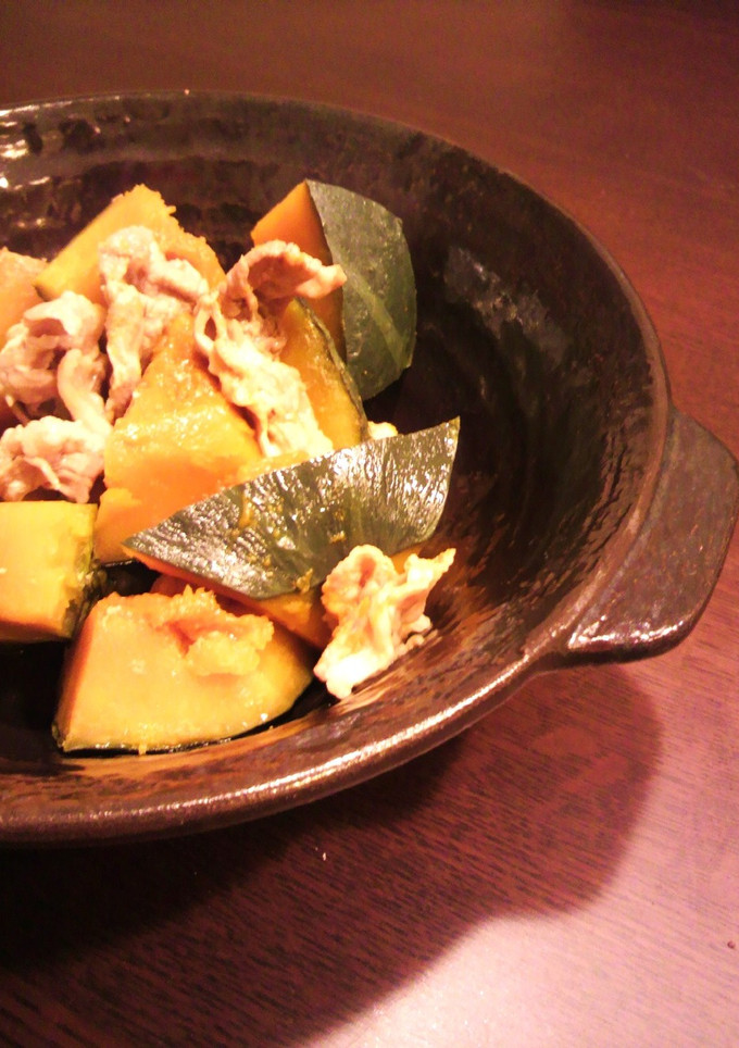 かぼちゃと豚こまの煮もの-レシピのメイン写真