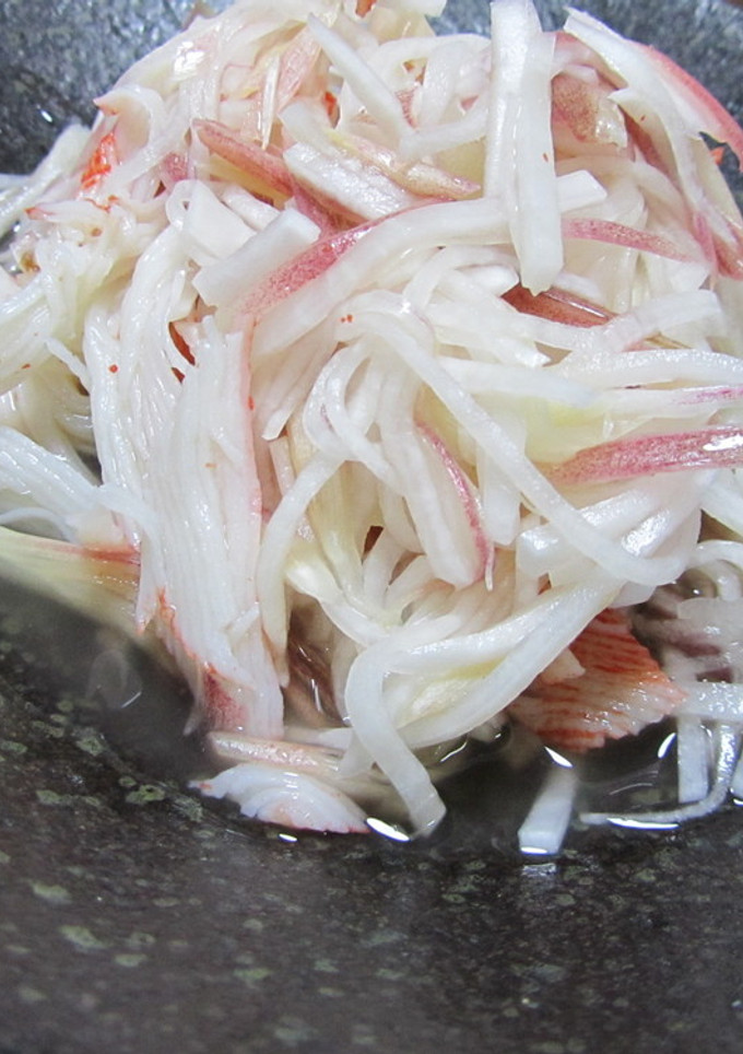 かにかまとミョウガの酢の物-レシピのメイン写真