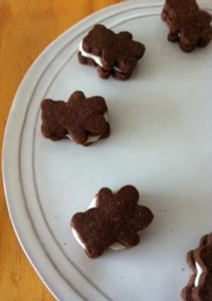 ミントクリームを挟んだチョコクッキー-レシピのメイン写真