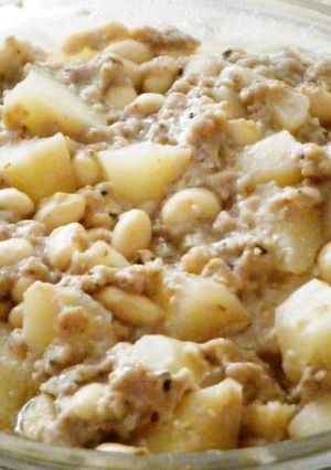 じゃがいもと大豆そぼろのハーブ粉蒸し-レシピのメイン写真