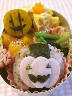 キャラ弁 簡単ハロウィン弁当-レシピのメイン写真