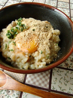 温まる♪落とし卵とごまの味噌おじや-レシピのメイン写真