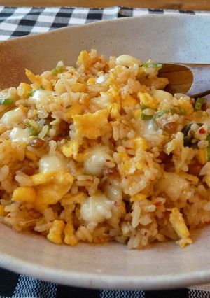 簡単☆ランチに！納豆キムチーズチャーハン-レシピのメイン写真