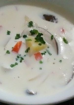 あっさりミルクスープ。牛乳消費に！-レシピのメイン写真