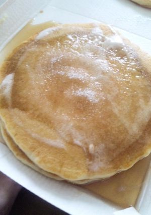 ﾎｯﾄｹｰｷのｼｭｶﾞｰﾊﾞﾀｰのせ-レシピのメイン写真