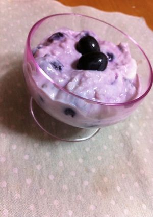 ゴロゴロぶどうのレアチーズケーキ-レシピのメイン写真