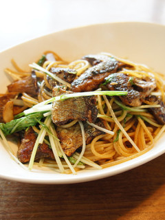 秋薫るサンマときのこのパスタ。-レシピのメイン写真