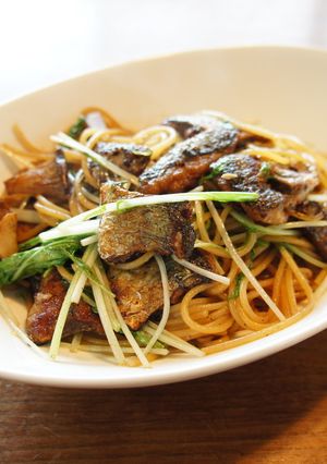 秋薫るサンマときのこのパスタ。-レシピのメイン写真