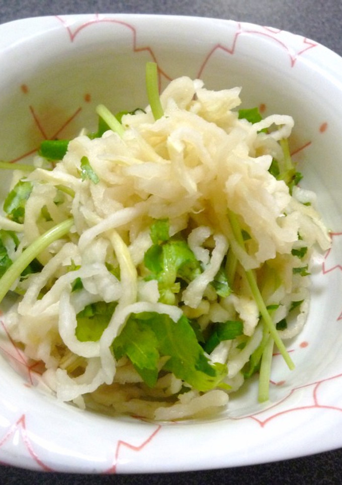 切干大根と三つ葉の酢の物-レシピのメイン写真