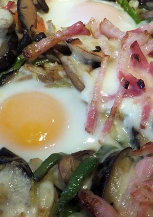 ピザ風野菜オーブン焼き(日曜の朝ごはん）-レシピのメイン写真