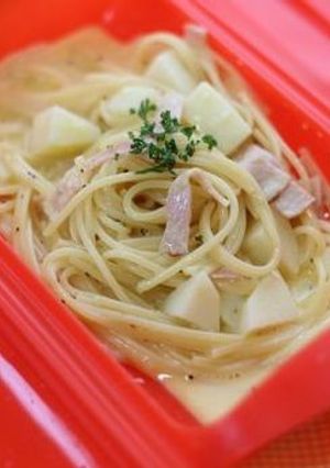 ルクエで簡単!ヘルシ—カルボナーラ-レシピのメイン写真