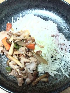 ひとりランチに♪ヘルシーしょうが焼き丼-レシピのメイン写真