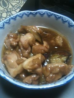 鶏モモと茄子のつるんと甘辛煮-レシピのメイン写真