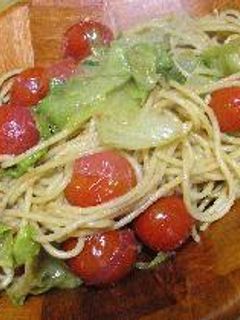 冷製ぷちとまと&レタスのスパゲティ-レシピのメイン写真