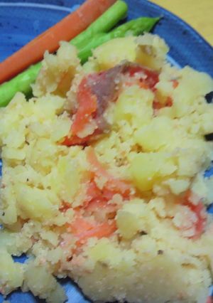 明太子でサーモンポテトサラダ-レシピのメイン写真