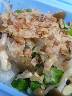 おくらときのこの和え物-レシピのメイン写真