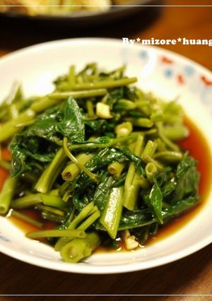 超簡単台湾料理★空心菜のにんにく醤油和え-レシピのメイン写真