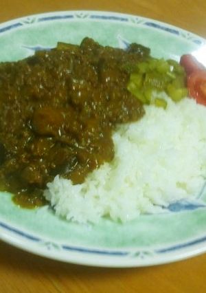 ナス(ほうれん草）カレー-レシピのメイン写真