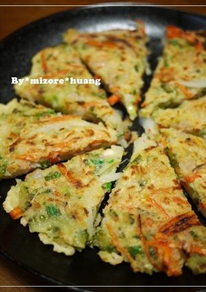 ゴーヤとえびの野菜たっぷりチヂミ-レシピのメイン写真