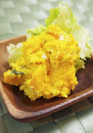 絶品★かぼちゃとクリームチーズのサラダ-レシピのメイン写真