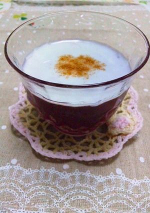 ほろよい？赤ワイン寒天ゼリー-レシピのメイン写真