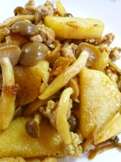うまうま☆長いもと豚肉のバタポン炒め-レシピのメイン写真
