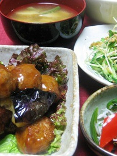 肉団子と茄子の甘酢あん-レシピのメイン写真